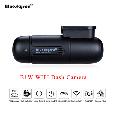 Blueskysea-Mini caméra de tableau de bord pour voiture, Full HD 1080P, B1W, dashcam, WiFi, rotation à 360 degrés, Mode de stationnement, IMX323 ► Photo 1/6