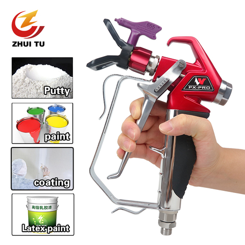 ZHUI TU 3600PSI Professionnel Pistolet Airless Peinture Mastic Pistolet Pulvérisateur Pour Wagner Titan Pompe Haute Pression Airless Pulvérisateur ► Photo 1/6