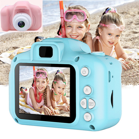 Nouveauté enfants Mini appareil photo numérique 2.0 pouces HD écran 2 méga pixels 1080P Projection vidéo caméra cadeau pour enfants caméra jouets ► Photo 1/6