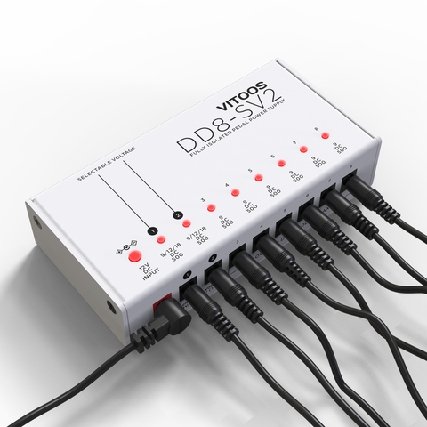 VITOOS DD8-SV2 ISO8 mise à niveau effet pédale alimentation entièrement isolé filtre ondulation réduction du bruit haute puissance effecteur numérique ► Photo 1/6