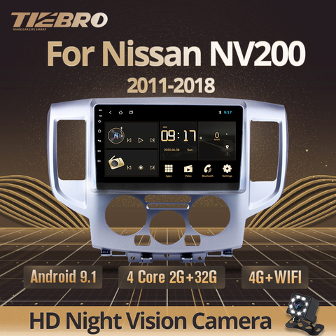 TIEBRO – autoradio Android 9.0, 2din, lecteur multimédia, DVD, stéréo, pour Nissan NV200, 2011, 2015, 2016, 2017, 2022 ► Photo 1/6