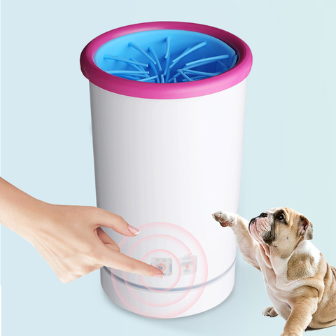 Tasse de nettoyage rapide, chargement USB, faible bruit, pour chien, chat, animaux de compagnie, nettoyeur de pieds, 3.7V, électrique, automatique, Portable, maison, 4W ► Photo 1/6