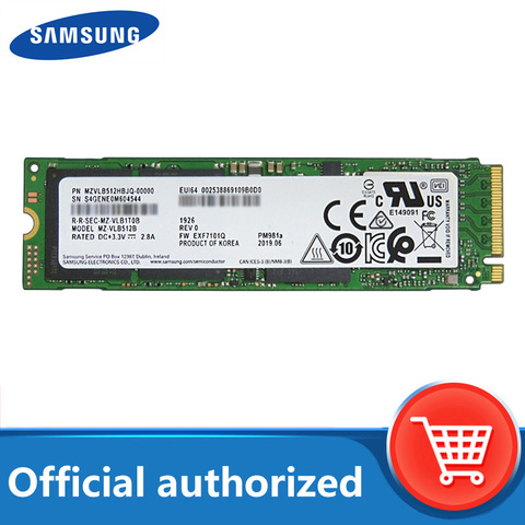 SAMSUNG – disque dur interne SSD, M.2, PCIe NVMe, 256x4, avec capacité de 512 go, 3.0 go, 1 to, pour ordinateur portable et de bureau, PM981A ► Photo 1/6