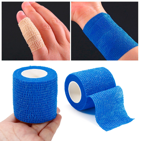 Mini Bandage élastique auto-adhésif de 5M x 2.5cm, en tissu Non tissé, pour voyage en plein air, Kit d'urgence médicale SOS ► Photo 1/6