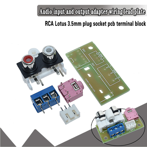 Panneau de commutation Audio RCA, Kit de bricolage, bloc d'entrée Audio 3.5mm pour amplificateur, Kit électronique ► Photo 1/6