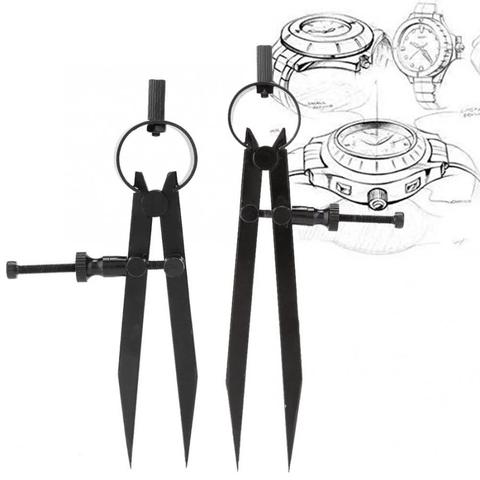 Bijoux Angle mesure compas diviseur réglable roue centrale bijoux artisanat marquage fabrication outils de traitement accessoires 11.5cm ► Photo 1/6