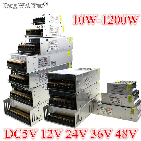 Adaptateur CCTV/offre spéciale, AC85-265V 110 220V alimentation pour bande LED V à dc5 V 12V 24V 36V 48V 1a 2a 3a 5a 5a 10a 15a 20a 30a 40a 80a ► Photo 1/6