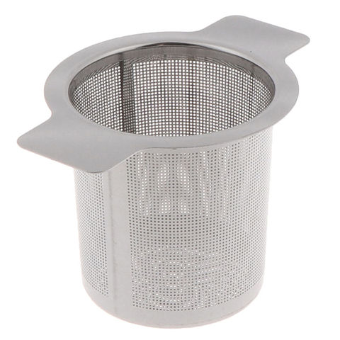 10cm * 7.5cm 1Pc acier inoxydable maille thé infuseur métal tasse crépine en vrac thé feuille filtre tamis ► Photo 1/5