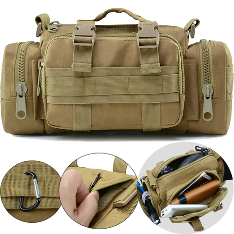 Sac à dos tactique militaire pour plein air, Camping, sac à bandoulière, bandoulière, ceinture Molle, pour randonnée voyage Sport, pochette ► Photo 1/6