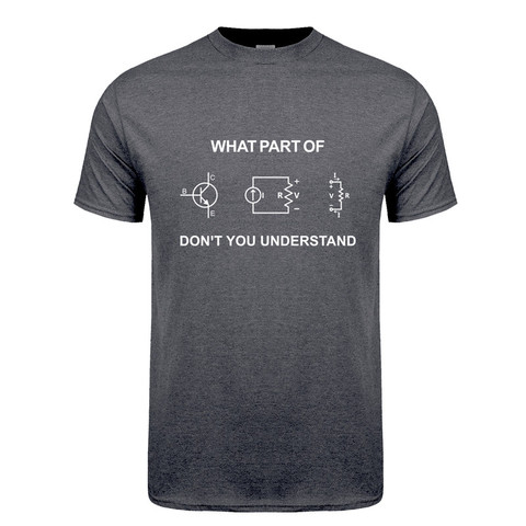 Ingénieur électrique t-shirt été hommes à manches courtes coton drôle ingénierie sarcasme T-shirts Cool homme t-shirt cadeau JL-102 ► Photo 1/6