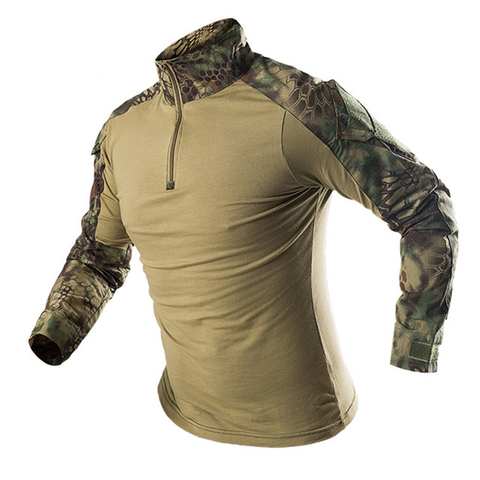 Chemise de Camouflage tactique militaire pour hommes, Camouflage d'extérieur G3 Frog, Costume d'entraînement des Forces spéciales respirant, haut de sport de Combat et de tir ► Photo 1/6