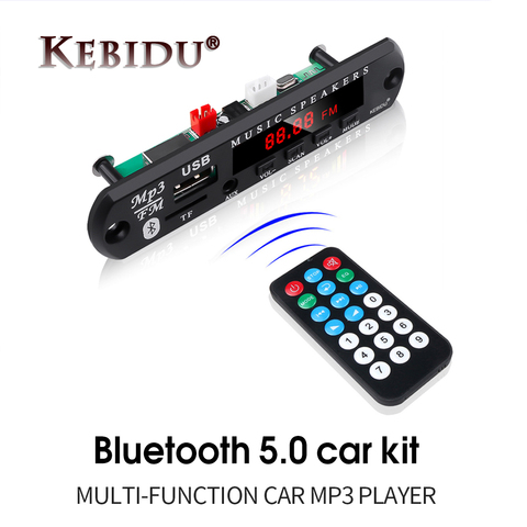 Kebidu – carte décodeur lecteur MP3 sans fil Bluetooth 5.0, Module de carte, amplificateur TF Radio USB pour voiture, Audio, haut-parleur, Kit de voiture à monter soi-même, 5V 12V ► Photo 1/6