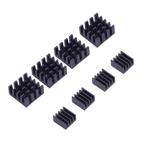 8 pièces pour framboise Pi radiateur en aluminium dissipateur thermique ordinateur refroidisseur radiateur pour puce électronique Dissipation thermique tampons de refroidissement ► Photo 1/6