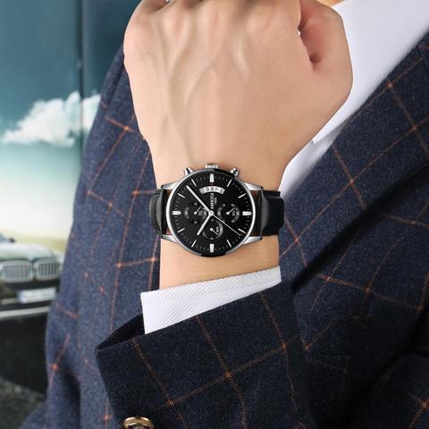 NIBOSI – montre-bracelet à Quartz pour homme, accessoire de sport, de grande marque, style militaire, tendance, 2022 ► Photo 1/1