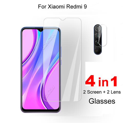 Pour Xiaomi Redmi 9 lentille de caméra Film de protection en verre protecteur d'écran en verre trempé pour Xiaomi Redmi 9 ► Photo 1/5