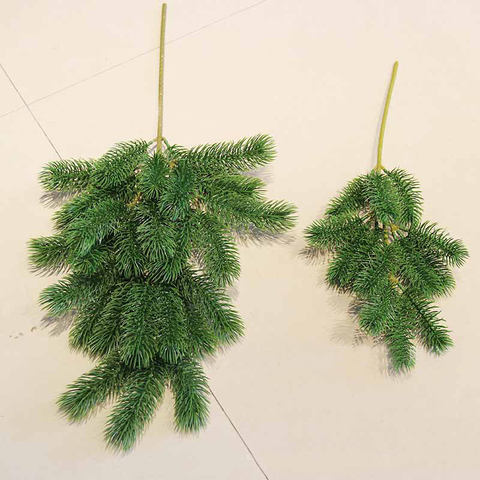 Plantes artificielles Branches de pin accessoires d'arbre de noël bricolage décoration de fête du nouvel an ► Photo 1/5