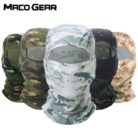 Cagoule tactique de Camouflage, Paintball plein visage, motard, chasse, randonnée, masque militaire et Sport ► Photo 1/6