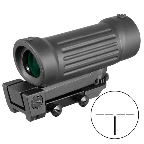 Lunette de visée 4X45 4X Fiber Airsoft, avec Rail Picatinny de 20mm pour fusil de chasse ► Photo 1/6