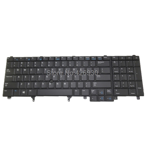 Clavier d'ordinateur portable pour DELL pour Latitude E6520 pour précision M4800 M6800 anglais 0564JN 564JN PK130VI2B00 pointage et rétro-éclairé nouveau ► Photo 1/2