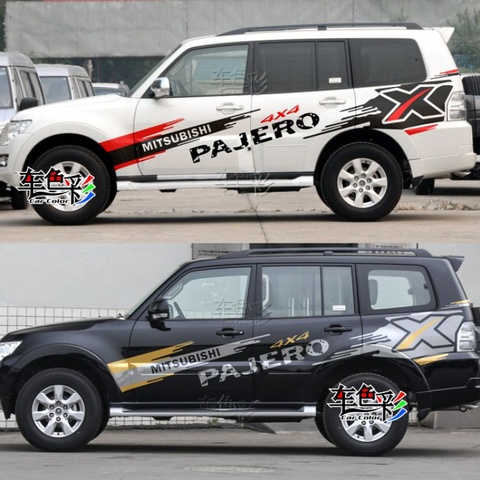 Autocollant de voiture pour Mitsubishi Pajero V97, personnalisé, créatif, à la mode, style sportif, v93 ► Photo 1/4