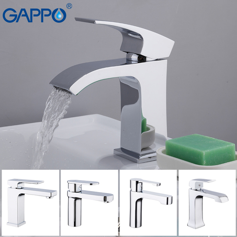 GAPPO mélangeur d'eau robinet de salle de bains robinet de lavabo évier robinets de bain cascade grue ► Photo 1/6