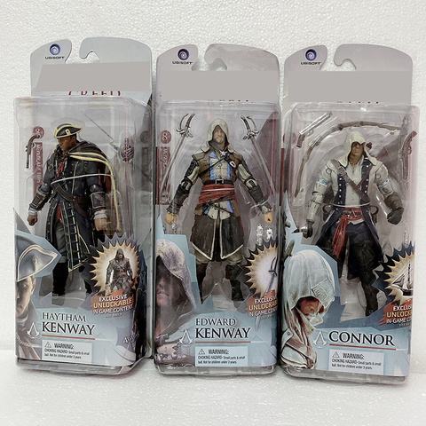 Assassin Creed origines Creed Ezio Altair série 4 Connor Haytham Edward Kenway figurine Mohawk modèle à collectionner jouet 15cm ► Photo 1/6
