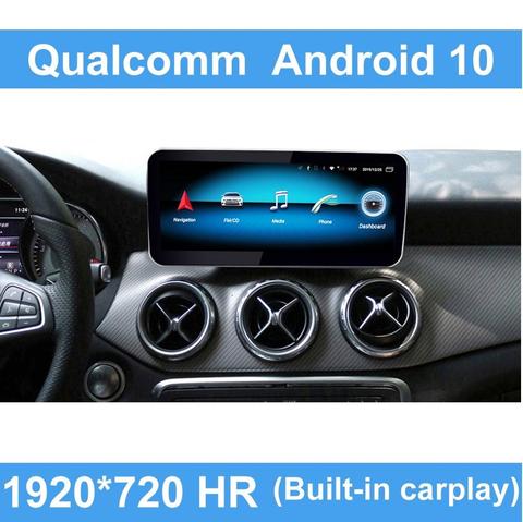 Android 10 Qualcom – Autoradio pour voiture Mercedes Benz classe A/CLA/GLA, 8 cœurs, écran tactile IPS, WiFi, navigation GPS, musique Carplay, LTE, BT, lecteur multimédia avec système de commande (2013-2015), W176 ► Photo 1/2