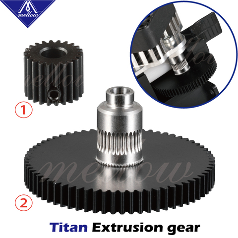 Pièces d'imprimante 3d, pièces de rechange d'extrudeuse Titan, gear Hobb et moteur pas à pas, reprap mk8 i3, livraison gratuite ► Photo 1/6