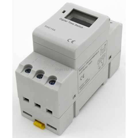 Minuterie numérique THC15A AC 220V 16a, minuterie électronique hebdomadaire programmable, 220V AC ► Photo 1/6