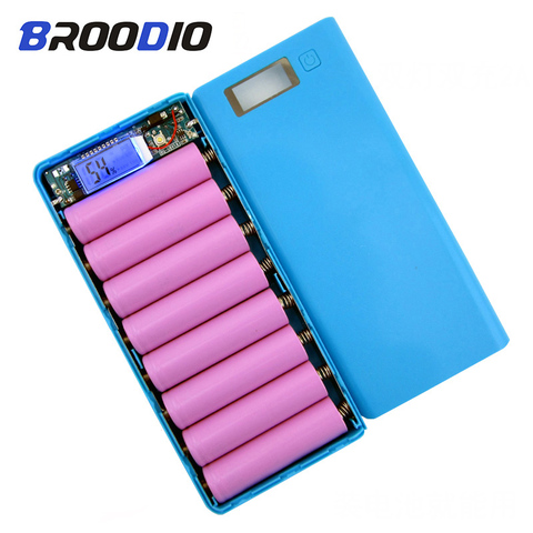 8*18650 support de batterie double USB batterie batterie boîte chargeur de téléphone portable bricolage coque étui de stockage de charge pour Xiaomi ► Photo 1/6