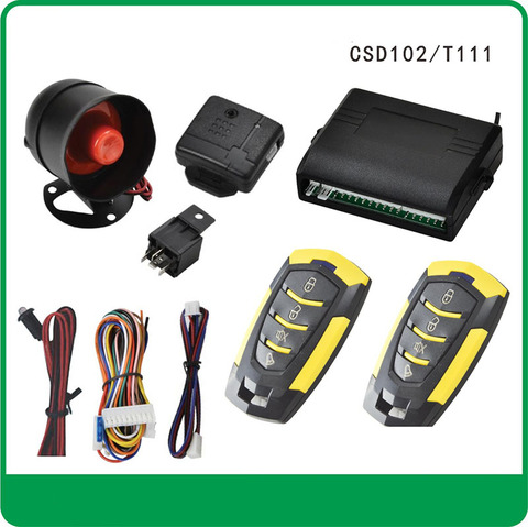 Système d'alarme de voiture universel porte automatique télécommande centrale verrouillage verrouillage sans clé porte-clé LED Kit Central serrure de porte ► Photo 1/6