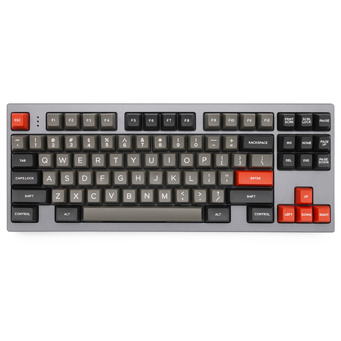 Domkey-casquette de clavier en double abs, profil de clavier classique pour poker 87, 104 gh60, xd64, xd68, xd84, xd96, xd75, xd87 ► Photo 1/4