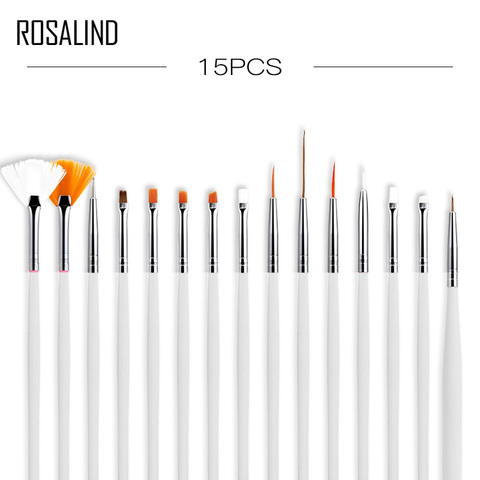 ROSALIND – ensemble de pinceaux de manucure, stylo à points, pour extension d'ongles, peinture acrylique, outils de vernis à ongles gel ► Photo 1/6