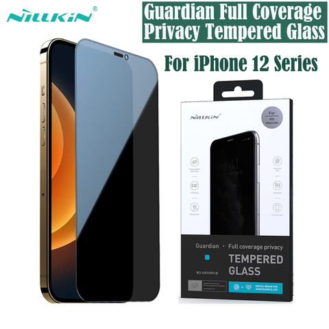 Pour iPhone 12 Pro Max verre trempé pour iPhone12 Nillkin Guardian couverture complète protection d'écran privée pour iPhone 12 Mini 12 Pro ► Photo 1/1