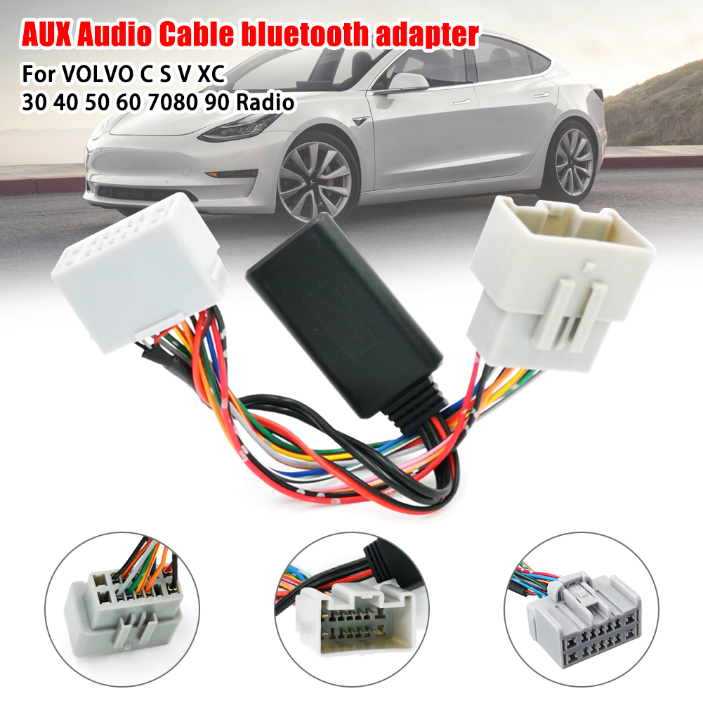 Récepteur Audio de voiture adaptateur Bluetooth AUX IN Volvo C30 C70 S40 S60 S70 S80 V40 V50 V70 XC70 XC90 adaptateur récepteur accessoires de voiture ► Photo 1/6