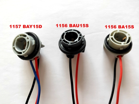 Adaptateur pour voiture 1156 BA15S, 2 pièces, connecteur de prise pour ampoule Led, prise de câblage, prise femelle pour 1157 BAY15D BAU15S ► Photo 1/6