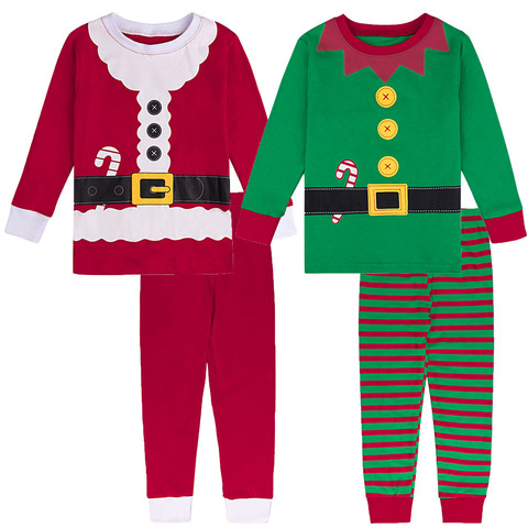 Deux ensembles pyjamas pour enfants garçon Football basket vêtements de nuit enfants dinosaure nouvel an Festival vêtements de nuit enfant en bas âge noël Pjs ► Photo 1/6