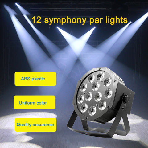 Éclairage plat dmx512 à led RGBW 4 en 1 12x12W pour disco, scène professionnelle, équipement de dj ► Photo 1/6