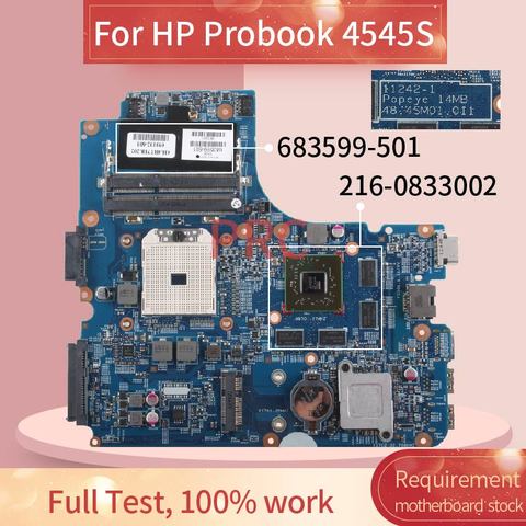 Carte mère pour ordinateur portable HP Probook 683599 S, 501-693102, 601-4540, 11242-1, 216-0833002 ► Photo 1/6