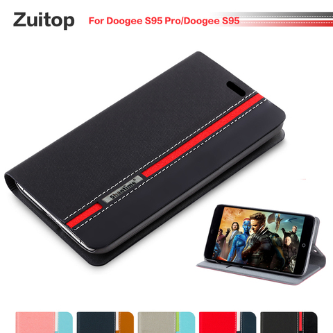 Cowboy PU cuir téléphone sac étui pour Doogee S95 Pro étui à rabat pour Doogee S95 Business étui souple en Silicone couverture arrière ► Photo 1/6