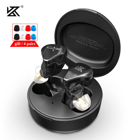 KZ SA08 8BA unités TWS True Wireless écouteurs Bluetooth V5.0 écouteurs casque antibruit contrôle tactile KZ S2 S1 Z1 ZAX CX10 ► Photo 1/6