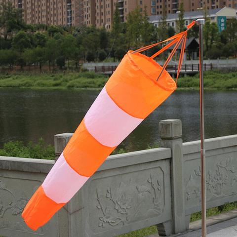 Sac à manche à vent d'aviation en plein air 80/100/150CM, anti-déchirure, mesure du vent, palette météo, ceinture réfléchissante, surveillance du vent, jouet cerf-volant ► Photo 1/6