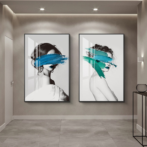 Peinture sur toile pour filles Sexy, affiches et imprimés ► Photo 1/6