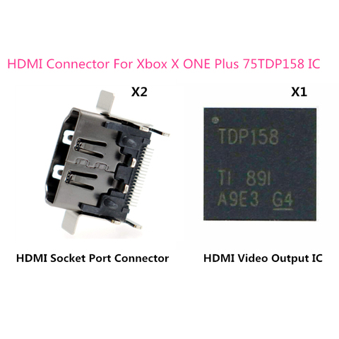 Puce de contrôle HDMI IC TDP158 jeu de puces QFN40 TDP158RSBR pour Xbox One X Console carte mère Port HDMI connecteur prise Jack ► Photo 1/6