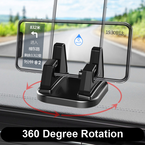 Accessoires de voiture 360 degrés rotation voiture support pour téléphone portable tableau de bord collant support de montage universel pour téléphone portable ► Photo 1/6