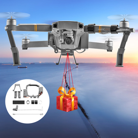 Système de chute d'air pour DJI Mavic Pro/Mavic 2 pro zoom/Air 2/Mini 2 Drone anneau de pêche cadeau livrer des Kits de lanceur à distance de sauvetage de la vie ► Photo 1/6