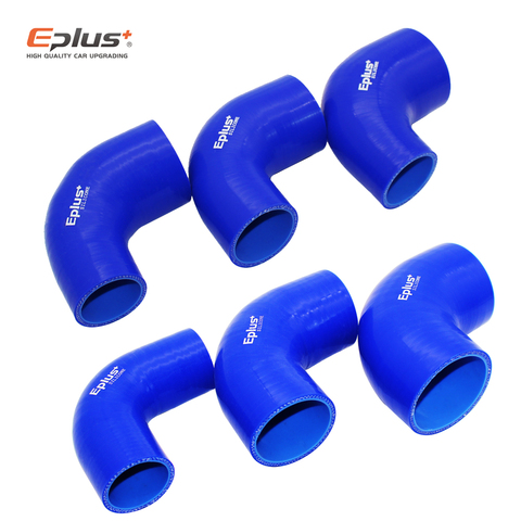 EPLUS universel Silicone tuyau tuyau connecteur Intercooler Turbo tuyau d'admission coupleur tuyau 90 degrés plusieurs tailles bleu ► Photo 1/6