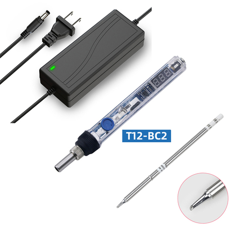 Station de soudage T12 portable Bga, mini fer à souder électrique, température réglable, outil de soudage DC12-26V 72w ► Photo 1/6