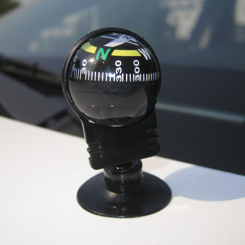 Boule de Navigation imperméable pour véhicule, rotation à 360 degrés, 1 pièce, boussole de voiture avec ventouse, accessoires d'extérieur ► Photo 1/6