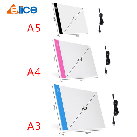 A3/A4/A5 Protection des yeux de boîte à lumière de traçage de coussin de planche à dessin de tampon de lumière Led à trois niveaux gradable plus facile pour la peinture de diamant ► Photo 1/6